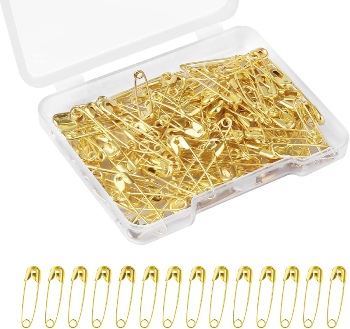 151 SEWING BOX 80PK GOLD SAFETY PINS 
